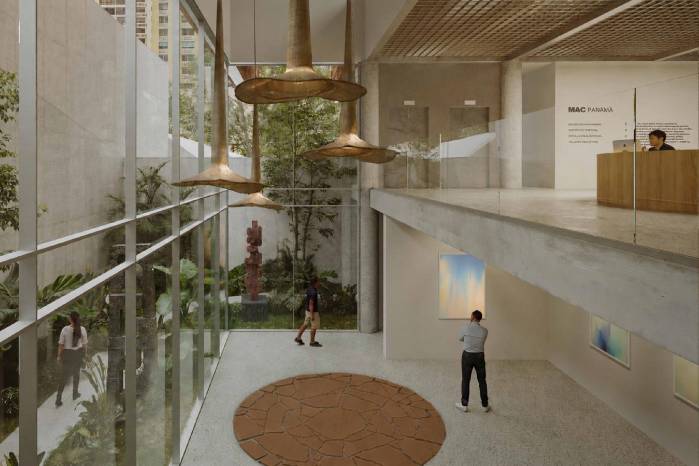 Una imagen de cómo se vería el interior del MAC Panamá.