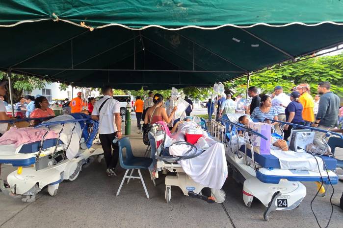 Daños y evacuaciones hospitalarias marcaron la emergencia en las provincias del interior.