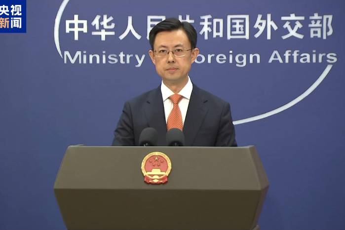 El portavoz de la Cancillería china Guo Jiakun.