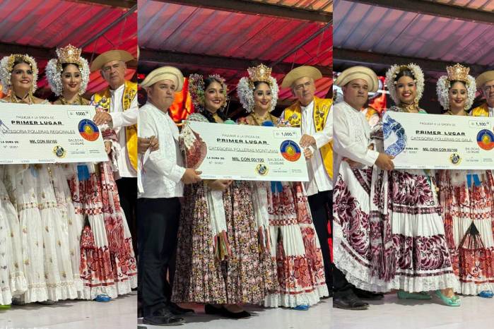 Ganadoras del Concurso Nacional de la Pollera.