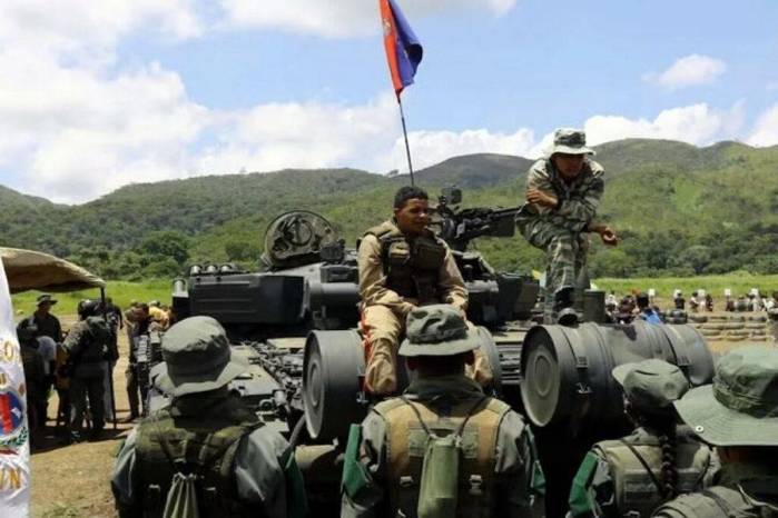 Imagen del despliegue militar de Venezuela.