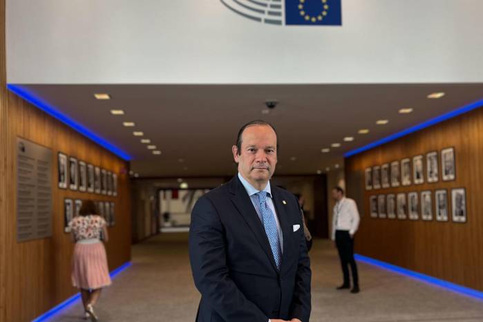 El canciller visitó Bruselas con motivo de la reunión entre la Unión y Costa Rica, El Salvador, Guatemala, Honduras, Nicaragua y Panamá.