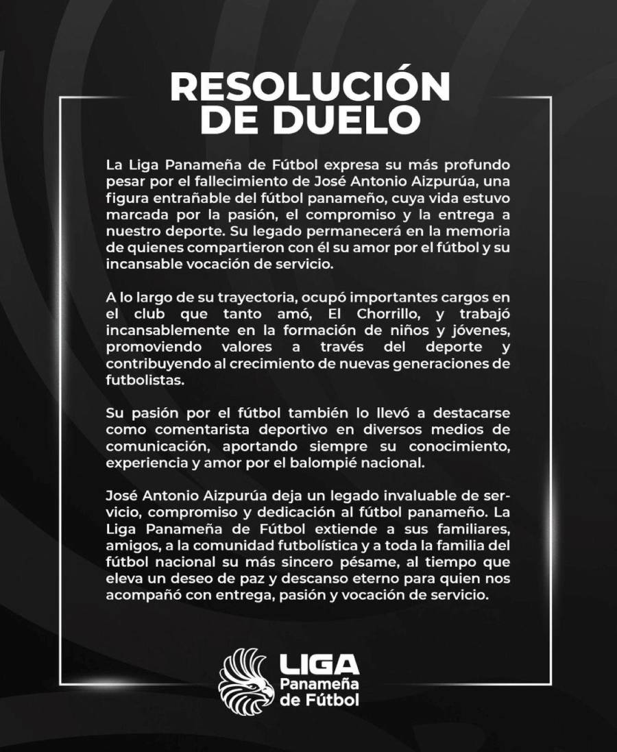 Fallece José Antonio Aizpurúa, exdirigente del Chorrillo FC y comentarista