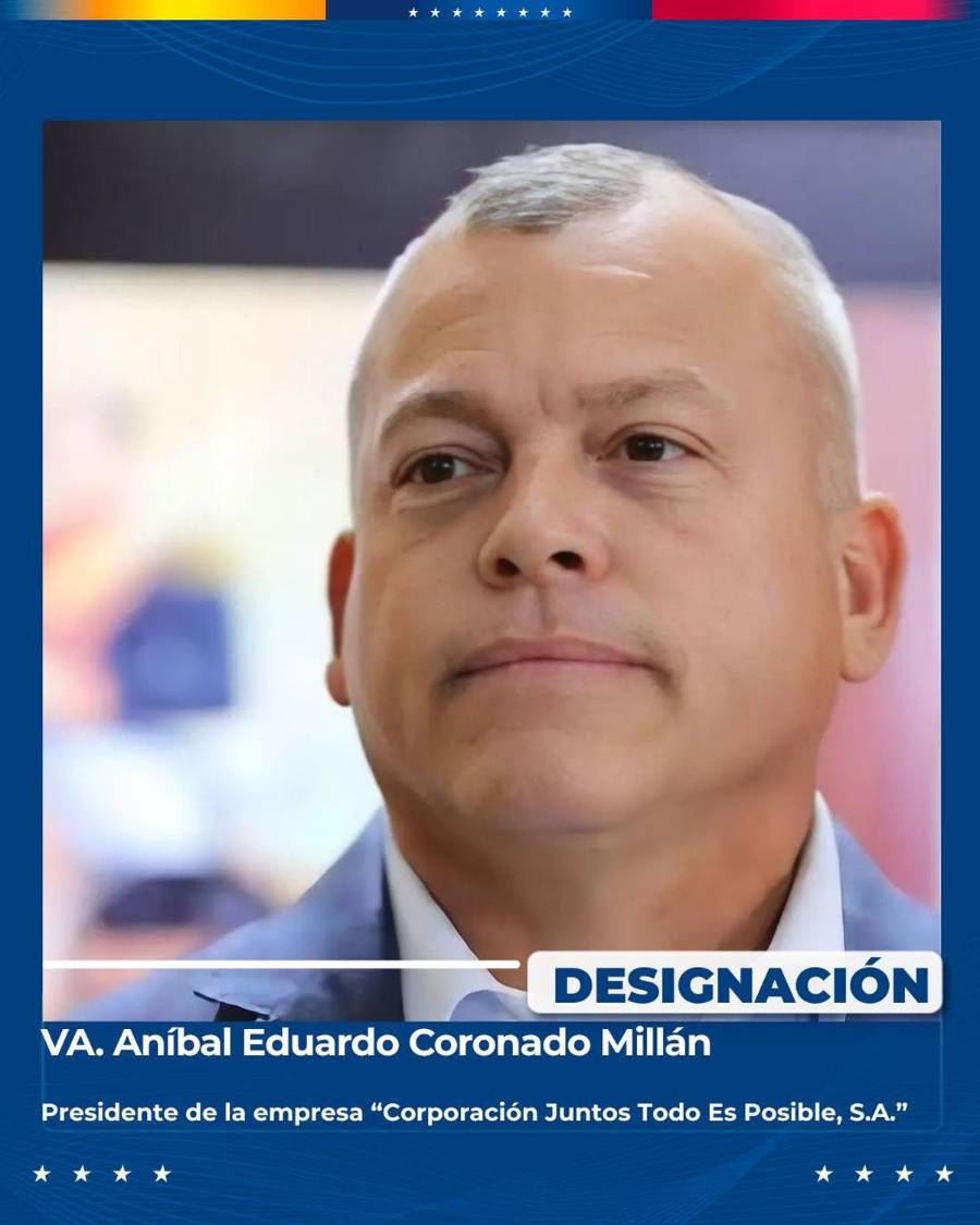 Aníbal Eduardo Coronado Millán, presidente de la empresa “Corporación Juntos Todo Es Posible, S.A.”.
