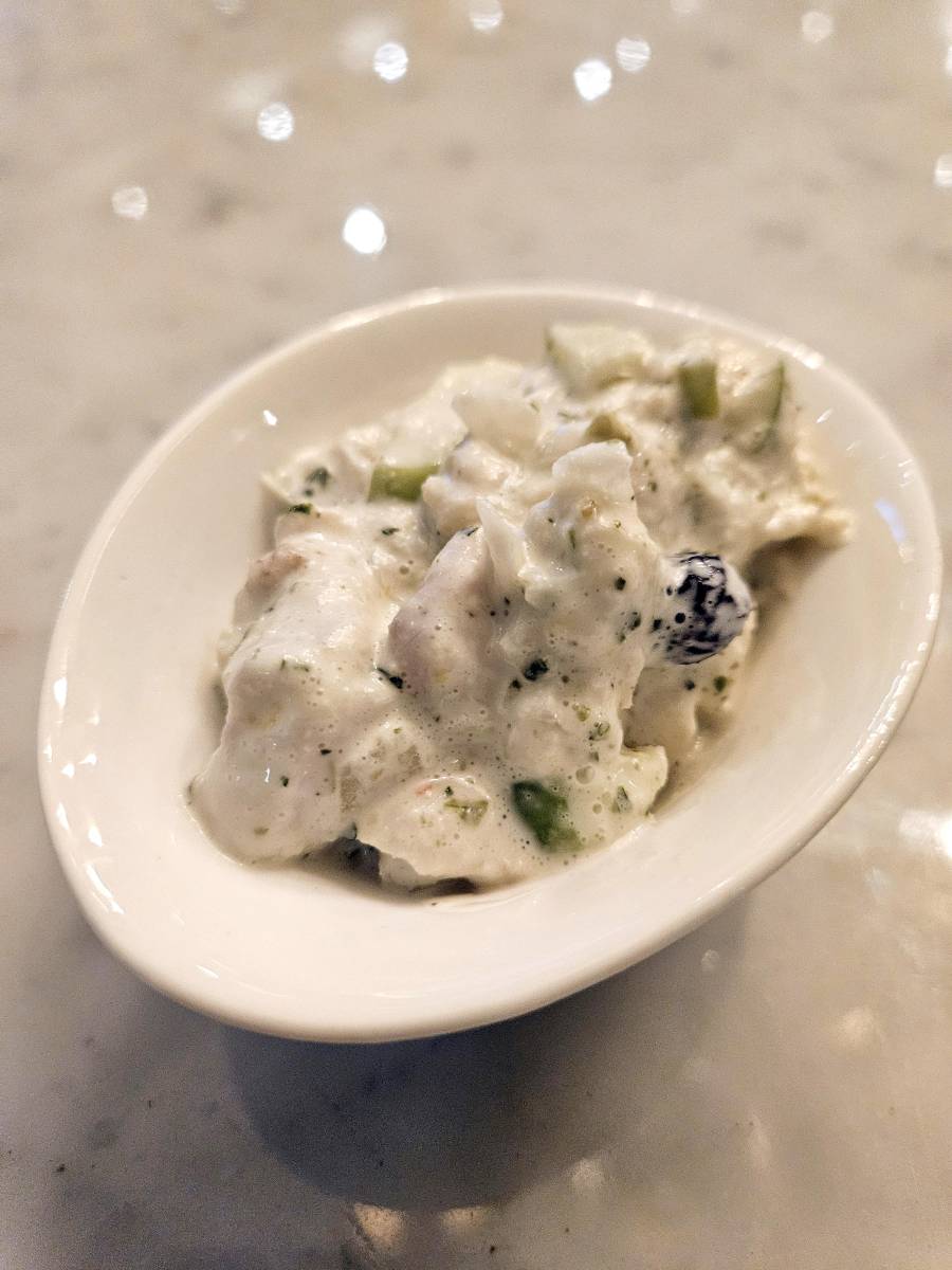 Coctel de pescado de El Rompeolas.