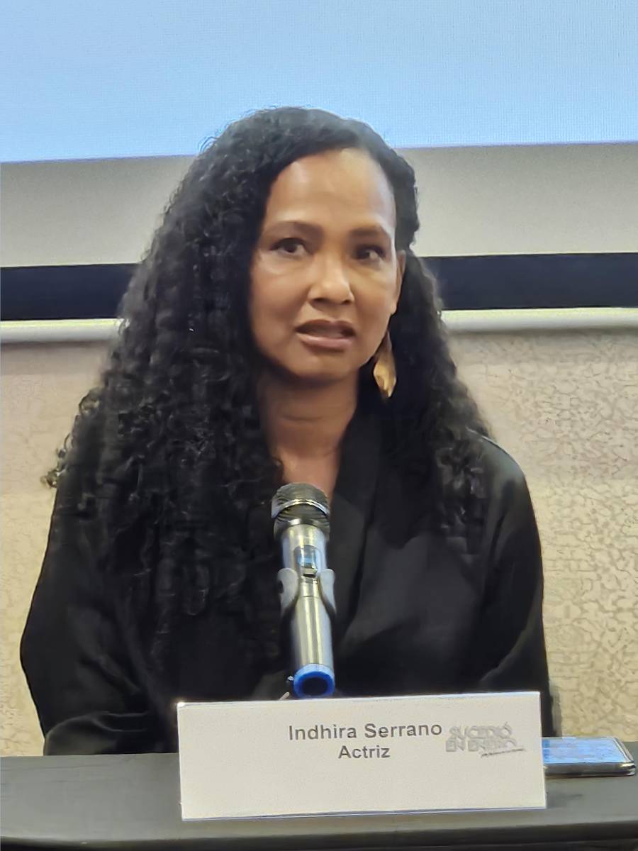 La actriz colombiana Indhira Serrano.