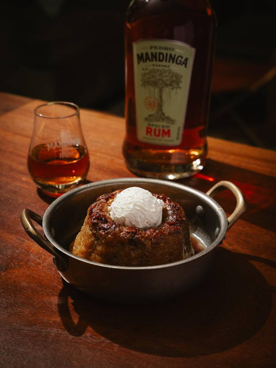 Rum cake.