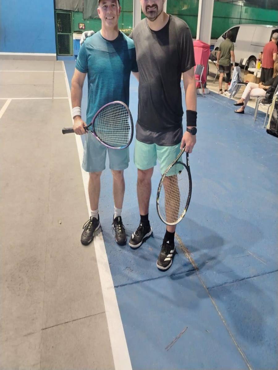 Arnulfo Suárez y Gustavo Lagomarcino, subcampeones.