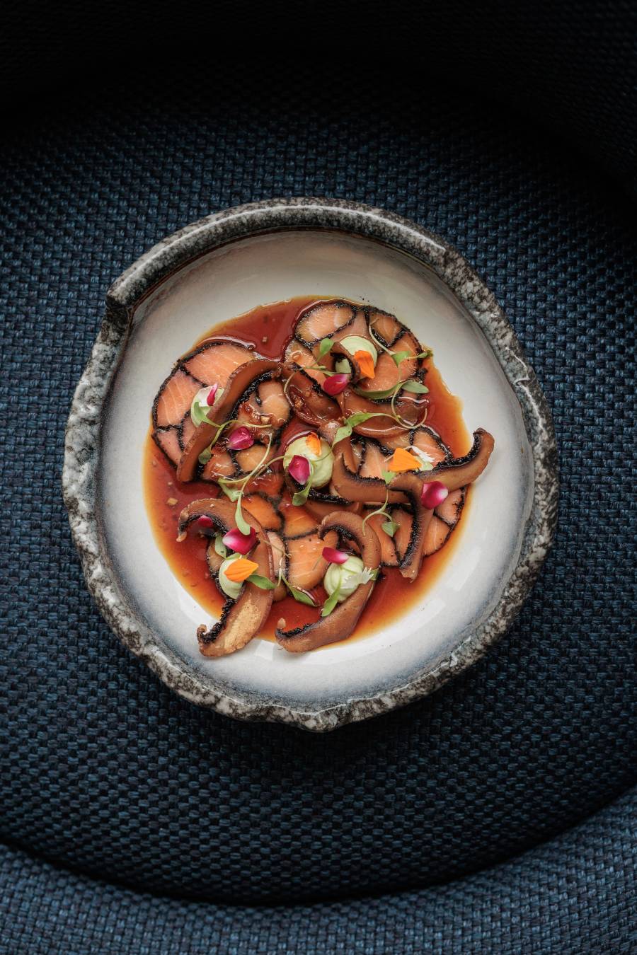 Ceviche de pulpo.