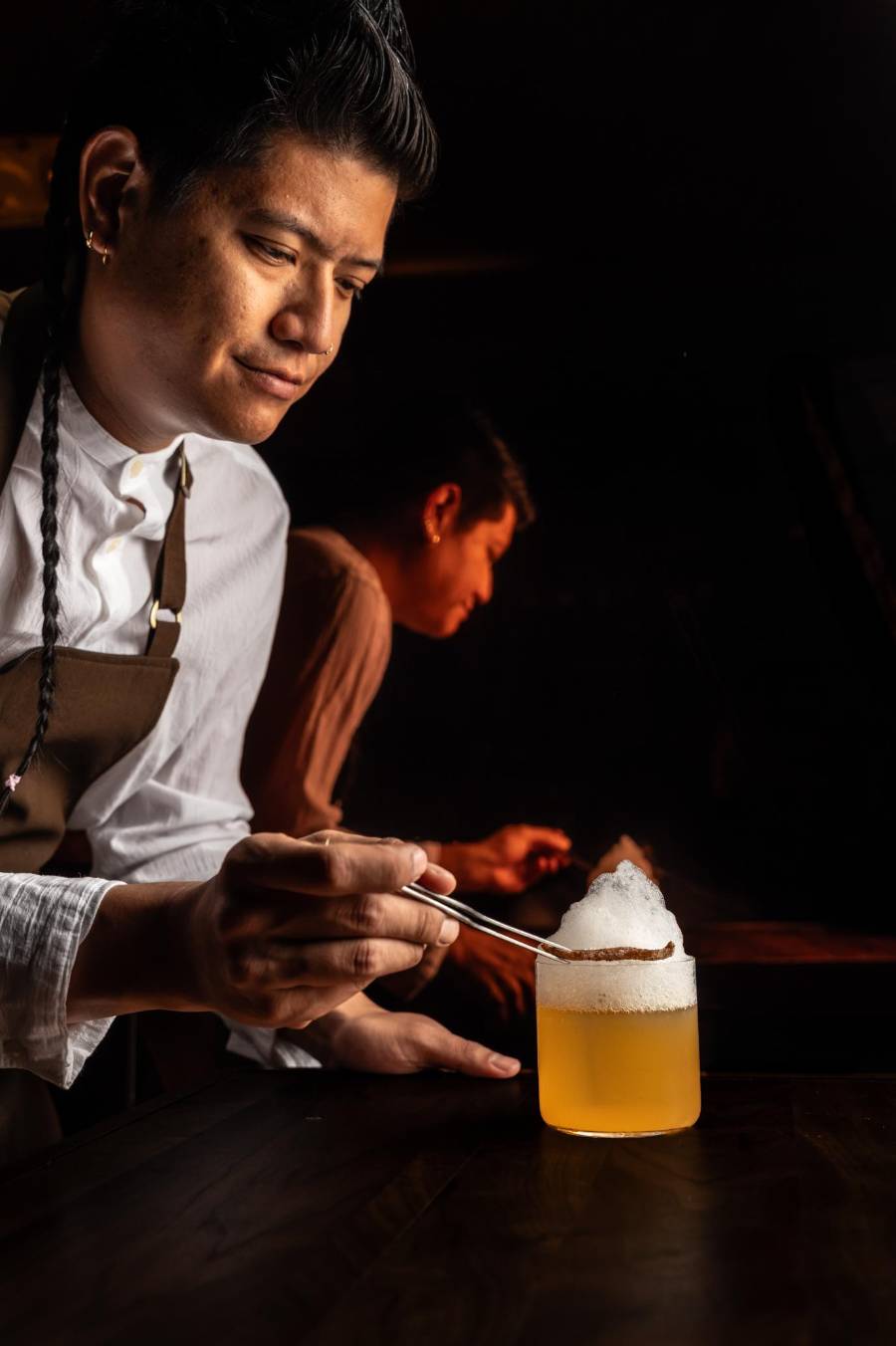 Luis Alejandro Cheong y su coctel Takimori.