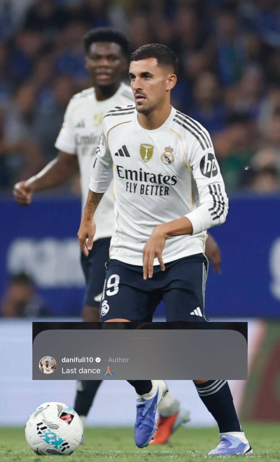 Mensaje de Dani Ceballos, luego del partido frente al Real Oviedo.
