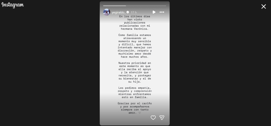 Jessica Giraldo rompe el silencio y solicita privacidad en medio de controversia