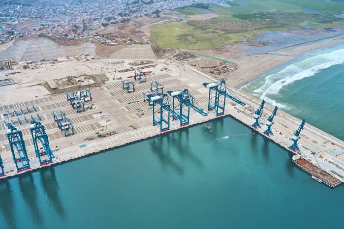 La Terminal Portuaria Multipropósito de Chancay es operada por el consorcio binacional Cosco Shipping Ports Chancay Perú S.A. (CSPCP).