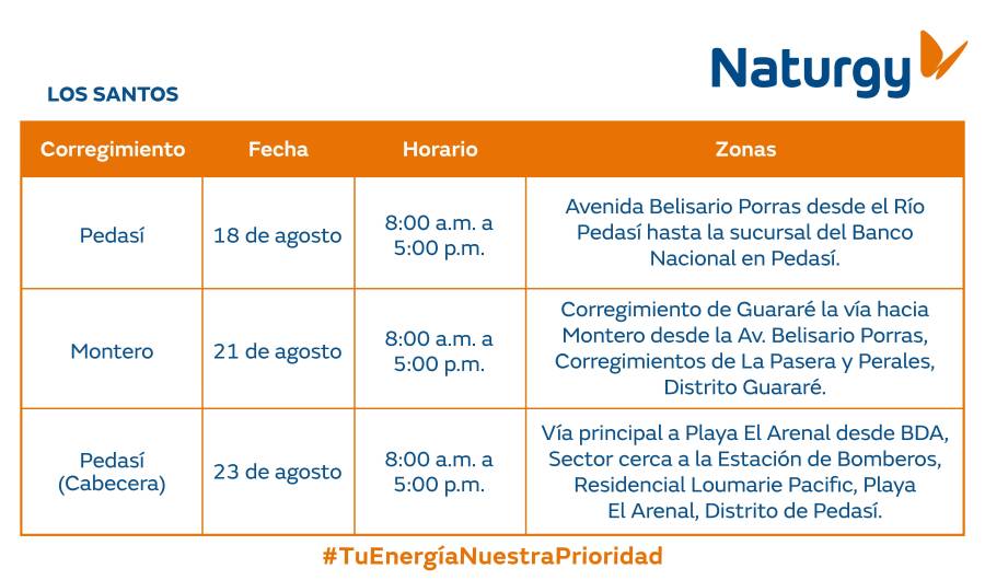 Trabajos de mantenimiento en la red eléctrica del 18 al 24 de agosto de 2025