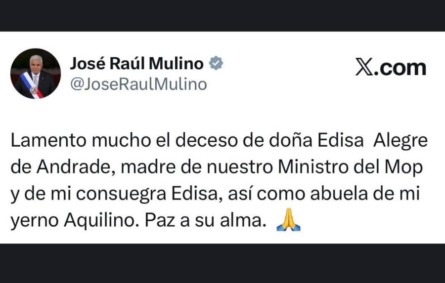 Ministro Andrade, su familia extendida.