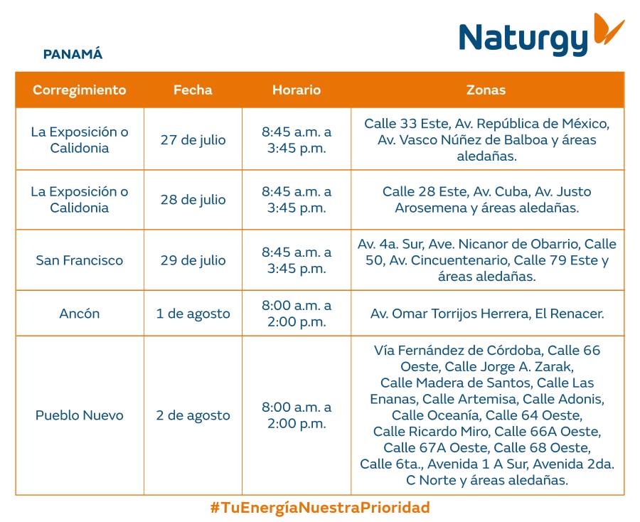 Trabajos de mantenimiento en la red eléctrica del 27 de julio al 2 de agosto de 2026