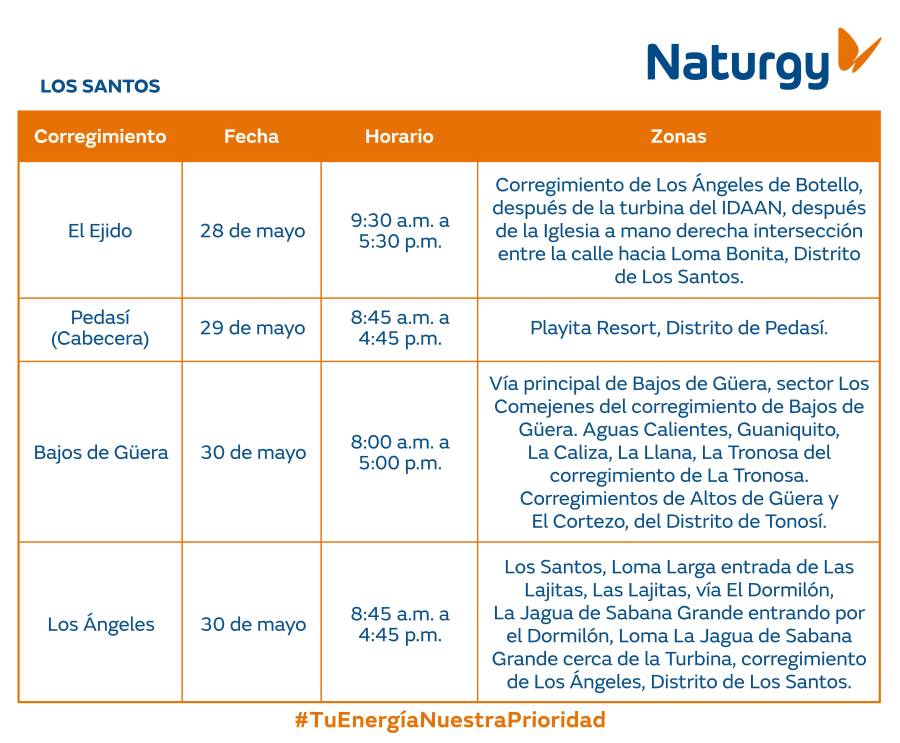 Trabajos de mantenimiento en la red eléctrica del 26 de mayo al 1 de junio de 2025