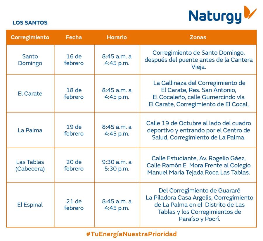 Trabajos de mantenimiento en la red eléctrica del 16 al 22 de febrero de 2026
