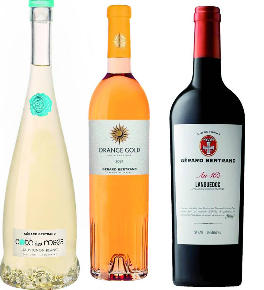 Cotes des Roses sauvignon blanc, Heritage 462-Languedoc, Orange Gold.