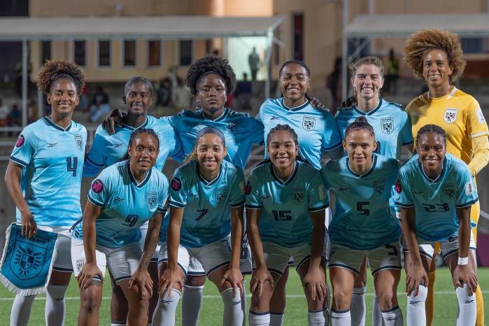 Jugadoras de la selección femenina de Panamá.