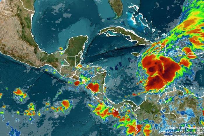 Panamá estará bajo la influencia indirecta de la tormenta tropical Melissa, que se encuentra sobre el centro del Mar Caribe.