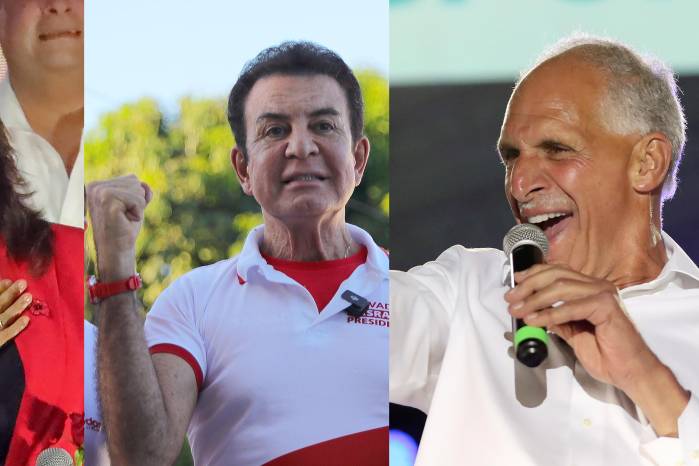 Rixi Moncada, Salvador Nasralla y Nasry Asfura son los candidatos con mayor caudal de apoyos en las encuestas.