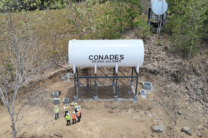 Tanque de reserva de agua en Chupá, Macaracas y Los Santos.