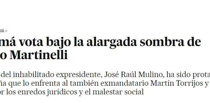 Títular del periódico español ‘El País’ sobre elecciones panameñas.