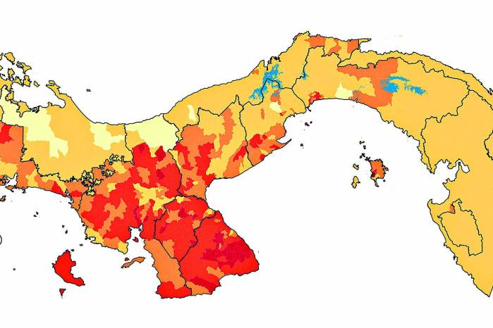 Este mapa muestra la distribución de la población mayor de 60 años según el censo de 2023. El 54% de los corregimientos del país tienen 15% o más de su población como adultos mayores, lo que supera el promedio nacional que es de 14%. Azuero y Veraguas son dos de las provincias con mayor concentración de poblaciones en estas edades.