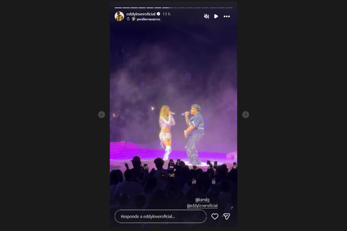 Eddy Lover interpreta “Dile Luna” y “Perdóname” junto a Karol G