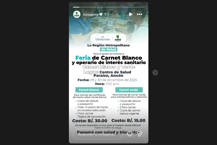 Esto debes llevar para tramitar el carnet blanco y verde, según el Minsa