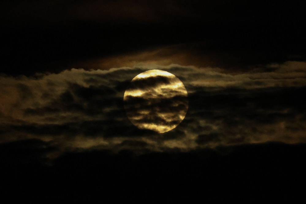 Esta luna se pudo apreciar en Panamá la noche de este 17 de octubre.